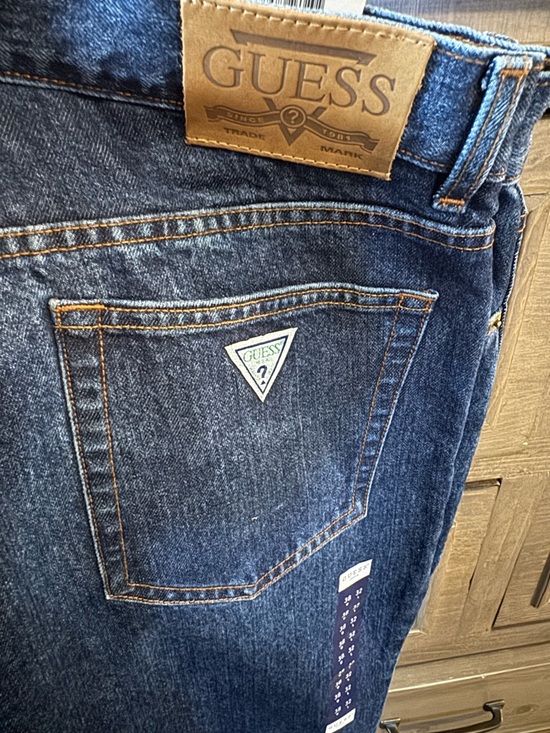 Guess Other - Guess Men's Slim Straight Indigo Denim Jeans AST00132 size 38x32